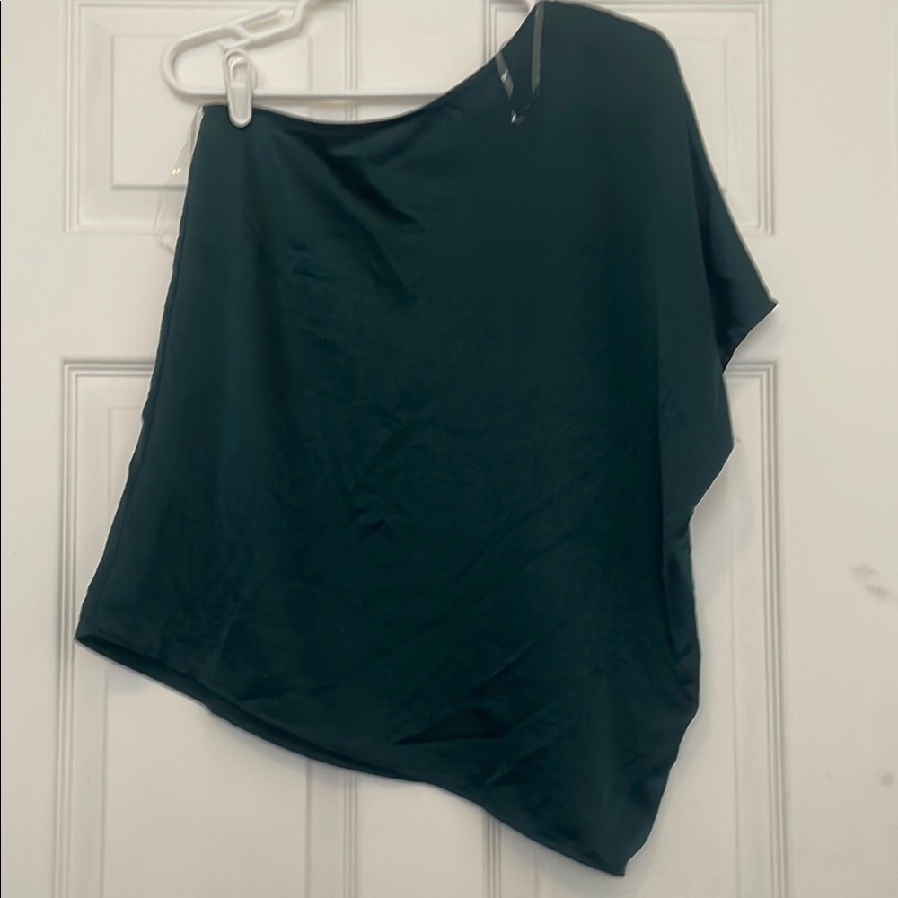 Entro Green Asymmetrical Blouse